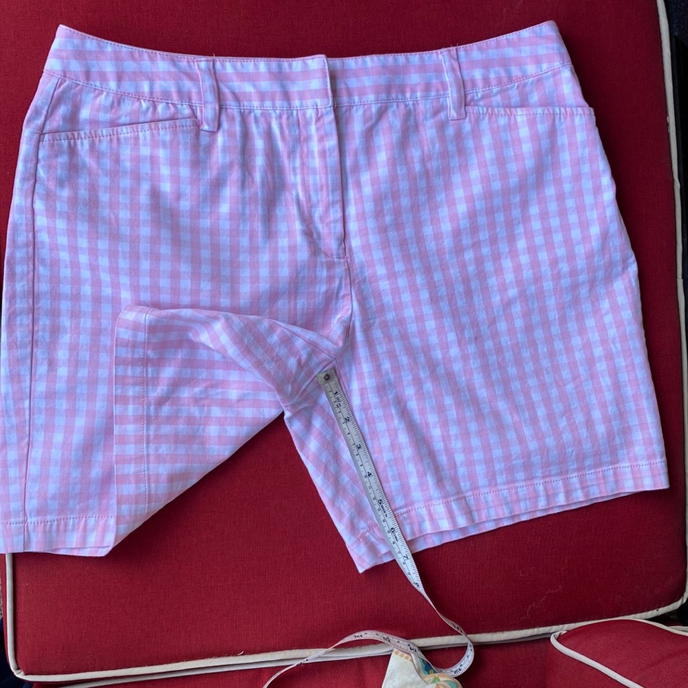 Gingham & White Bermuda Shorts - All 4 Pairs - Picture 6 of 15